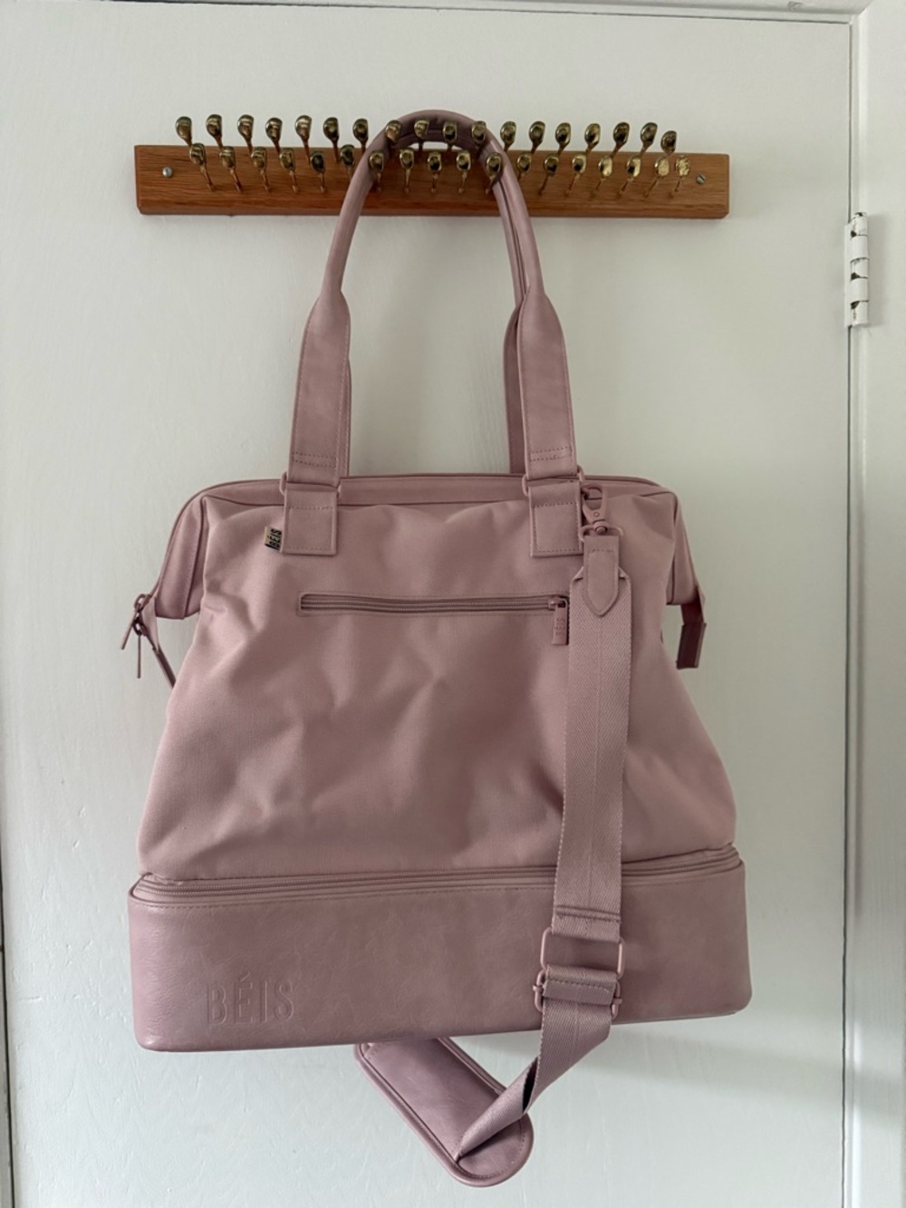BEIS Atlas Pink Mini Weekender